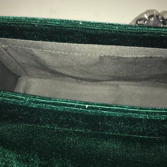 Green Velvet Crossbody Bag - Picture 6 of 8